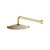 Isenberg  RHW.10RSB 10" Rain Head with 16" Arm - Satin Brass