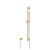 Flusso Hand Shower Faucet Set with Slide Bar and Elbow - Satin Brass - SHS.1014SB