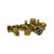 Flusso 3/4" Thermostatic Valve - 1 Output - Rough Brass - TVH.2693
