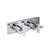 Flusso 240.2717CP 3/4" Horizontal Thermostatic Shower Valve & Trim - 2 Output - Chrome