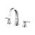 Flusso 230.2000CP Three Hole 8" Widespread Two Handle Bathroom Faucet - Chrome