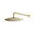 Flusso RHW.12RSB 12" Rain Head with 16" Arm - Satin Brass
