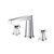 Flusso 3 Hole Deck Mount Roman Tub Faucet - Chrome - 240.2410CP