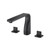 Flusso 3 Hole Deck Mount Roman Tub Faucet - Matte Black - 260.2410MB