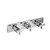 Flusso 3/4" Horizontal Thermostatic Valve with 2 Volume Controls & Trim - Chrome - 240.2715CP