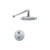 Flusso Single Output Shower Faucet Set With Shower Head And Arm - Brushed Nickel - 250.7000BN