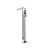 Isenberg  260.1165BN Freestanding Floor Mount Bathtub / Tub Filler With Hand Shower - Brushed Nickel