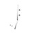Flusso Wall Mount Faucet With Deck Handles - Brushed Nickel - IF.2000BN
