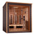 Golden Designs Visby 3 Person Hybrid (PureTech™ Full Spectrum IR or Traditional Stove) Outdoor Sauna (GDI-8223-01) - Canadian Red Cedar Interior
