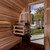 Golden Designs "Zurich" 4 Person Barrel with Bronze Privacy View - Traditional Sauna - Pacific Cedar - GDI-B024-01