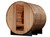 Golden Designs "Zurich" 4 Person Barrel with Bronze Privacy View - Traditional Sauna - Pacific Cedar - GDI-B024-01