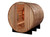 Golden Designs "Zurich" 4 Person Barrel with Bronze Privacy View - Traditional Sauna - Pacific Cedar - GDI-B024-01