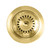 Whitehaus WHNPL35-B Noah Plus 3 1/2" Stainless Steel Basket Strainer - Brass