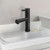 Whitehaus WHS1394-PSK-MBLK Waterhaus Solid Stainless Steel, Single Hole, Single Lever Kitchen Faucet with Pull-Out Head - Matte Black
