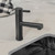 Whitehaus WHS1394-PSK-MBLK Waterhaus Solid Stainless Steel, Single Hole, Single Lever Kitchen Faucet with Pull-Out Head - Matte Black