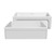 Whitehaus WHQ5530-M-WHITE Glencove 30" Reversible Matte Kitchen Fireclay Sink with Elegant Beveled Front Apron on one side and a Decorative 2" Lip Plain on Opposite Side - Matte White