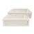 Whitehaus  WHQ5550-BISCUIT Shakerhaus 33" Reversible Kitchen Fireclay Sink with Shaker Design Front Apron on one Side and an Elegant Beveled Front Apron on the Opposite Side - Biscuit