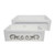 Whitehaus WHSIV3333OR-PLATINUM St. Ives Ornamental 33" Reversible Fireclay Kitchen Sink with Intricate Embossed Vine Design Front Apron on one side and an Elegant Beveled Front Apron on the Opposite Side - White/Platinum