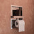 ALFI Polished Stainless Steel Recessed Shelf / Toilet Paper Holder Niche - ABTPN88-PSS