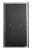 ALFI Brushed Black PVD Stainless Steel Recessed Shelf / Toilet Paper Holder Niche - ABTPNP88-BB