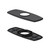Gerber Soft Square Cover Plate Assembly for 4" Centerplate Lavatory Faucet - Satin Black - DA667B57BS