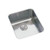 Elkay Lustertone Classic Stainless Steel 14" x 18-1/2" x 5-3/8", Single Bowl Undermount ADA Sink with Perfect Drain - ELUHAD111655PD