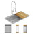 Elkay Crosstown 18 Gauge Workstation Stainless Steel, 31-1/2" x 18-1/2" x 9" Single Bowl Undermount Sink & Faucet Kit - ECTRU30169RTFCW