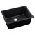 Elkay Quartz Luxe 24-5/8" x 18-1/2" x 9-1/2", Single Bowl Undermount Sink, Caviar - ELXU2522CA0