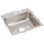 Elkay Lustertone Classic Stainless Steel 22" x 22" x 7-5/8", MR2-Hole Single Bowl Drop-in Sink - LR2222MR2