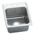 Elkay Lustertone Classic Stainless Steel 17" x 22" x 10-1/8", 3-Hole Single Bowl Drop-in Sink with Quick-clip - DLRQ1722103