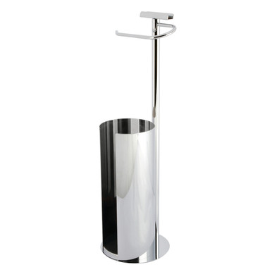 Continental CC2038 Freestanding Toilet Paper Holder with Roll Storage and  Phone Stand, Brushed Nickel