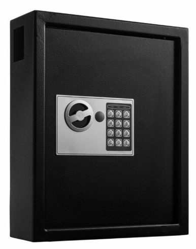 Alpine ADI680-40-BLK 40-Key Steel Digital Lock Key Cabinet, Black