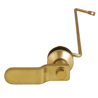 Kingston Brass KTKNLS7 Convergent Side-Mount Toilet Tank Lever – Brushed Brass, Knurled Handle, ADA Compliant