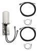 7dBi Novatel MiFi 7000 Omni Directional MIMO Dual Cellular 4G 5G LTE Antenna w/2 x Coax Cables. 10 FT - 25 FT - 30 FT
