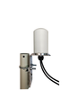 M17B Omni Directional MIMO 2 x Cellular 4G LTE CBRS 5G NR IoT M2M Bracket Mount Antenna w/2 x 16ft Coax Cables - Pole Mount
