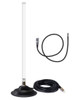 M1200 Omni Directional Cellular 4G 5G LTE Mag Mount Antenna w/15 ft Extension Cable - SMA M for Netgear NightHawk MR5000