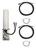 Inseego Wavemaker FX2000 5G Router Antenna - M19B MIMO Omni Directional 2 x Cellular 4G LTE CBRS LTE 5G NR IoT M2M Bracket Mount Antenna w/Coax Cable Kit Options