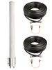 Cradlepoint IBR200 M39 MIMO 2 x Cellular 4G LTE CBRS 5G NR M2M IoT Bracket Mount Antenna w/Coax Cable Kit Options