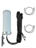 AntennaGear M29 Omni Directional MIMO 2 x Cellular 4G LTE CBRS 5G NR M2M IoT Bracket Mount Antenna w/2 x 16ft Coax Cables - TS9 Kit