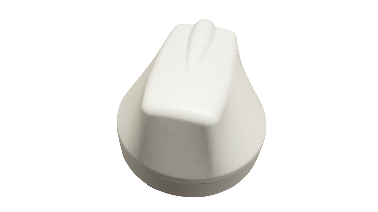 M690 9-Lead Antenna (White) - Front Top View