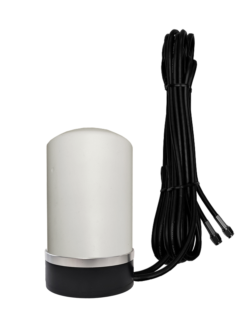 Peplink BR1-Mini - M17M Omni Directional MIMO Cellular 4G 5G LTE AWS XLTE M2M IoT Magnetic Base Antenna w/16ft Coax Cables -2  x SMA