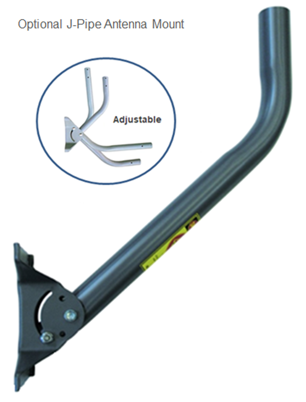 Optional Adjustable J-Pipe Antenna Mount