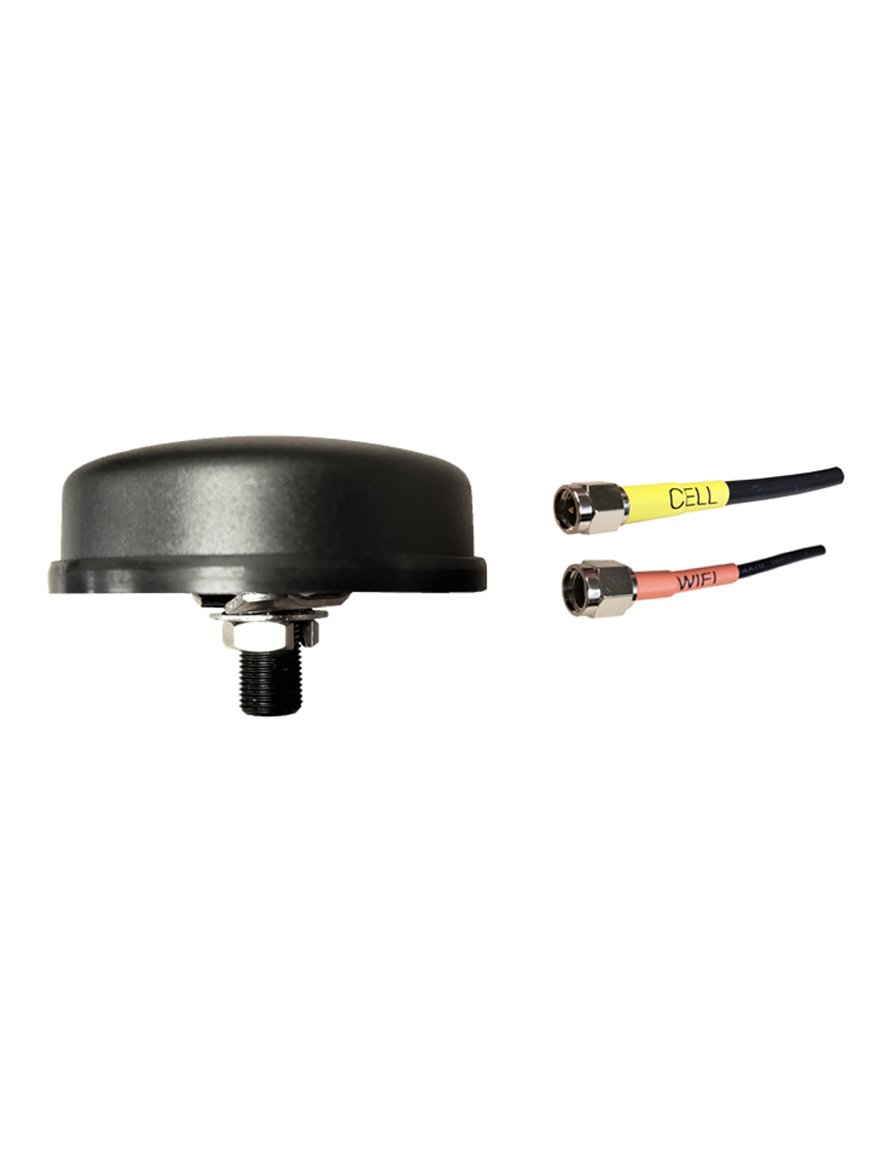 M46B Low Profile Series 2-Lead Cellular 4G LTE 5G / Dual Band WiFi M2M IoT Antenna w/Bolt Mount