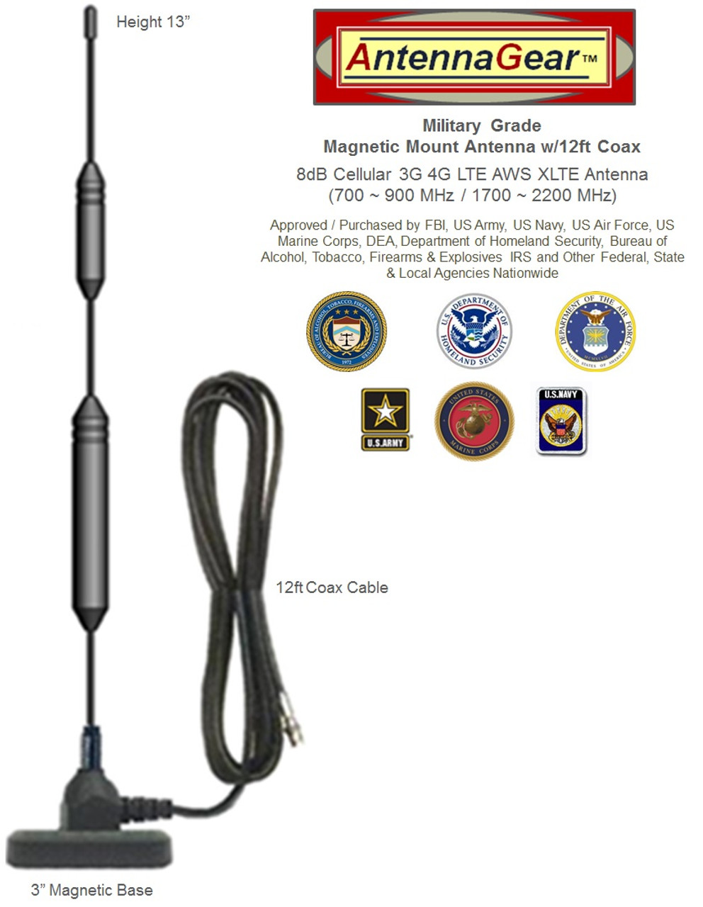 XHD NETGEAR LM1200 4G 5G LTE MODEM External Antenna