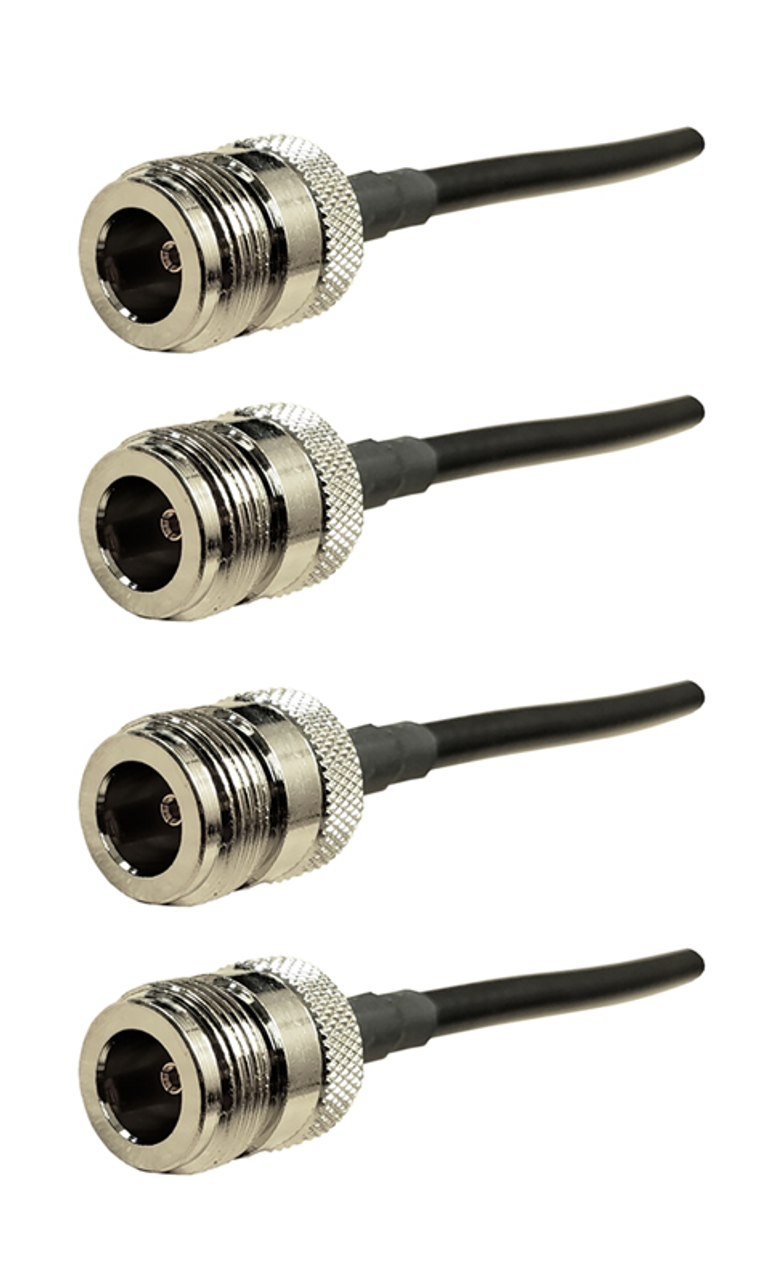 4 x N Female RF Connector Ends