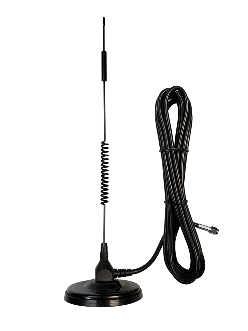 HD 7dBi Military Grade Omni Cellular 3G 4G LTE 5G Magnetic Mount Antenna w/12ft Cable - SMA Male