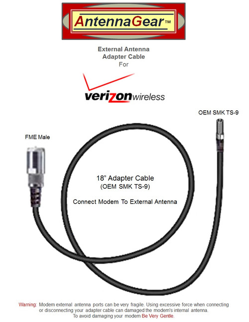 3dB Verizon Novatel Jetpack 6620L Hotspot External Antenna Set