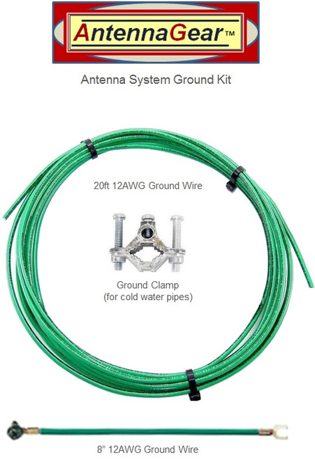 Antenna System Grounding Kit - 20FT - Detail