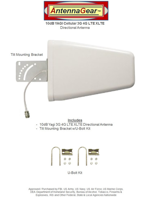 10dB Yagi 4G 5G LTE Antenna Kit NETGEAR NIGHTHAWK AX4 4G LTE ROUTER w/ Cable Length Options