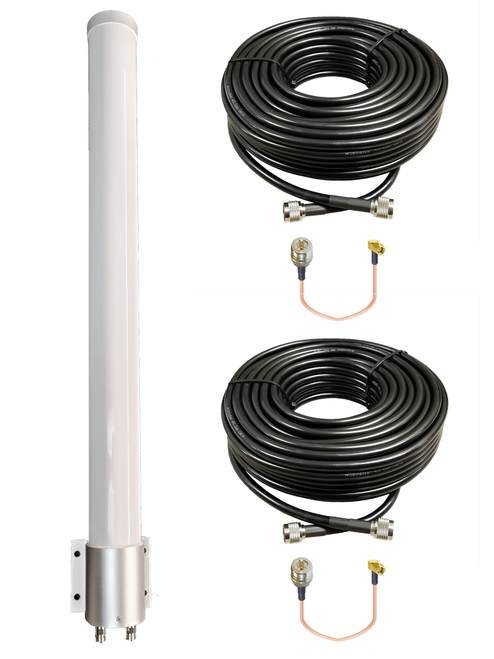 Cradlepoint IBR1700 M39 MIMO 2 x Cellular 4G LTE CBRS 5G NR M2M IoT Bracket Mount Antenna w/Coax Cable Kit Options